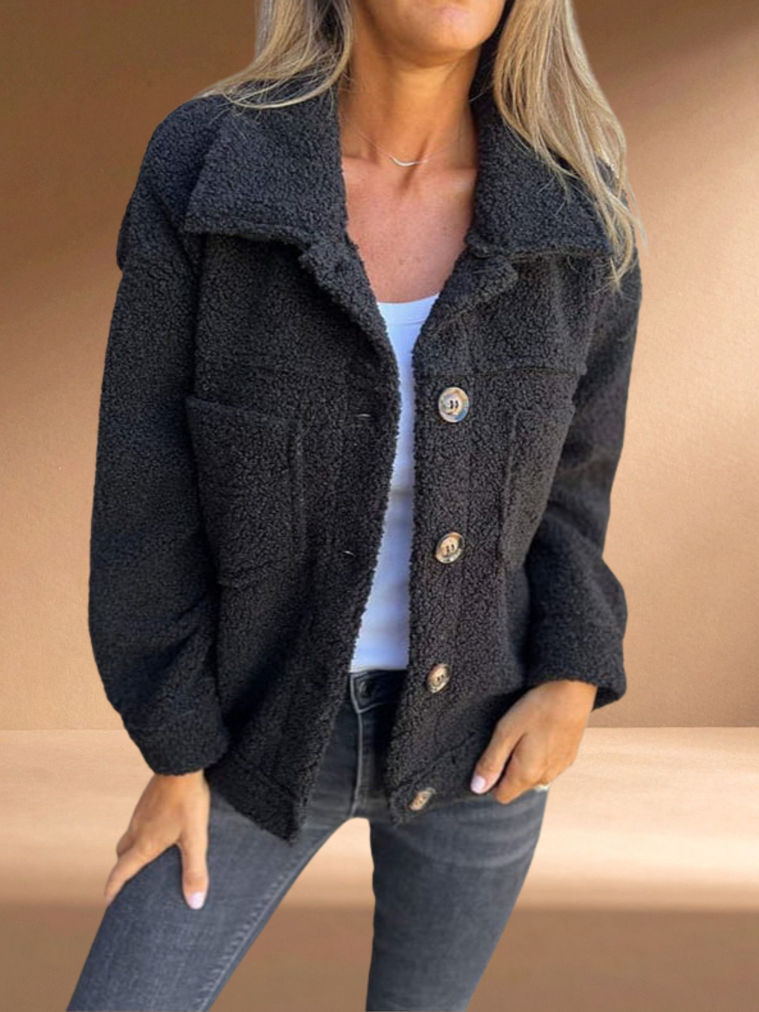 Alizée | Cosy Button-Up Jacket