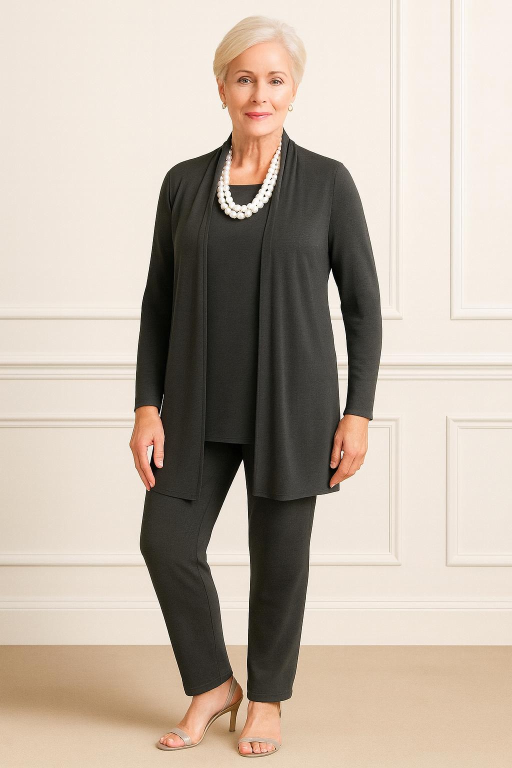 Rosy | Cardigan, Top & Pants Set